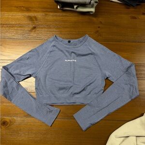 Alphalete Blue Crop Top